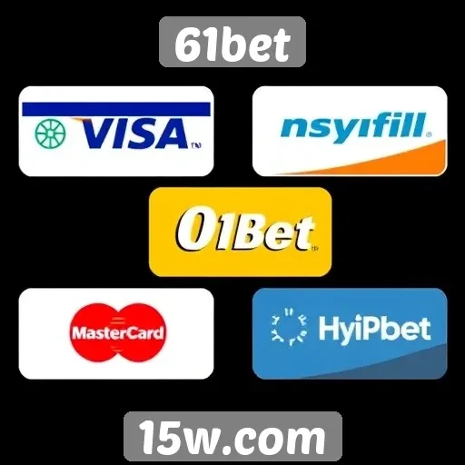 Opções de pagamento disponíveis no 61bet